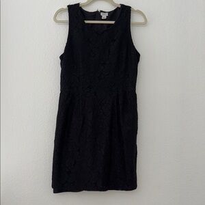 J. Crew Black Sheath Midi Dress with Scoop Neck for Cocktail